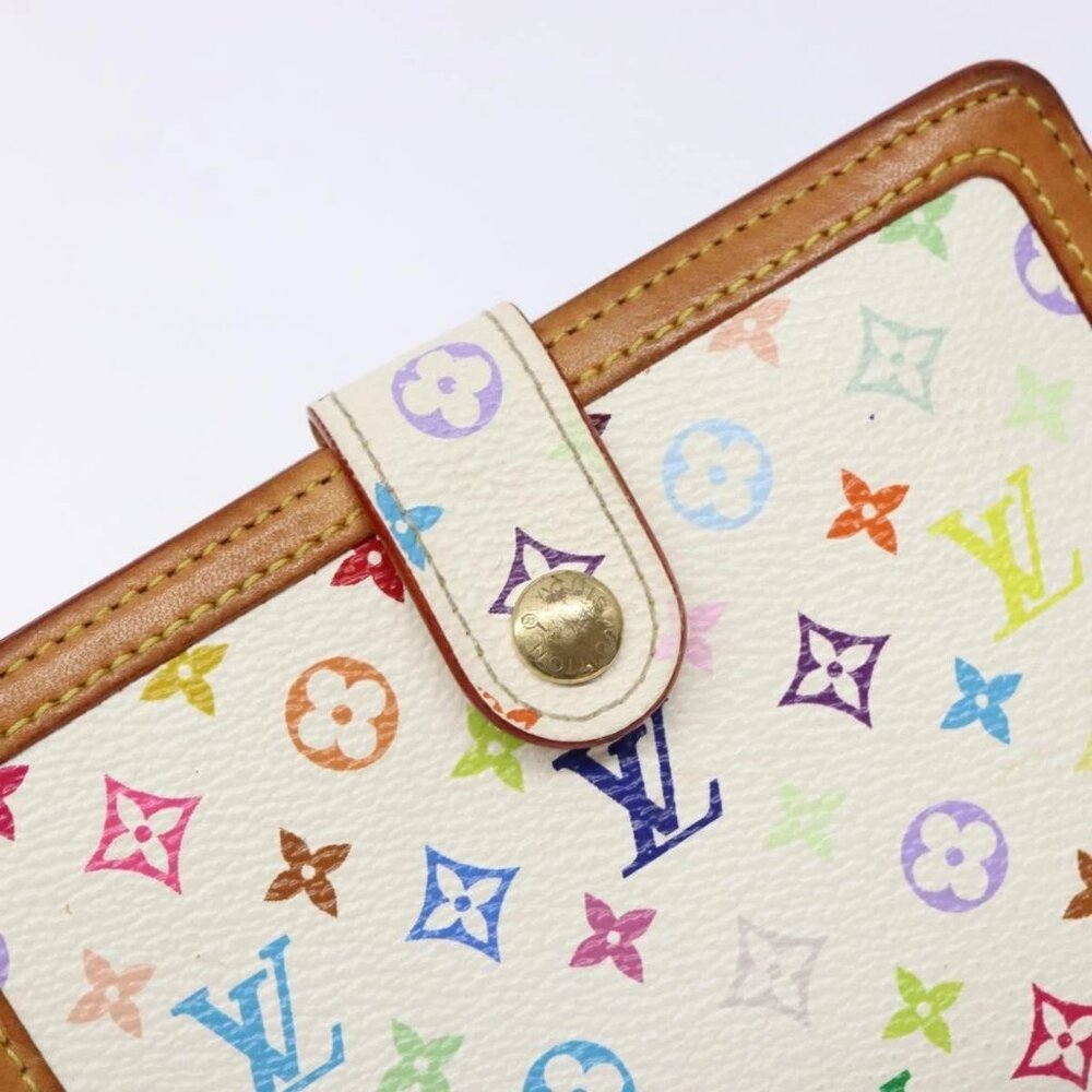 LOUIS VUITTON Multicolor Portefeuille Viennois Wallet White M92987 Auth 141553 - Picture 9 of 16